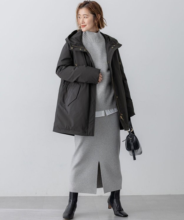 23区 【VERY掲載/洗える】カシミヤブレンド Iライン ニットスカート ライトグレー系