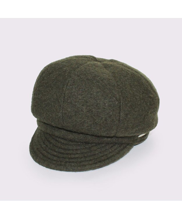 ATRENA 【ふわもこ】ウールフリース キャスケット モスグリーン