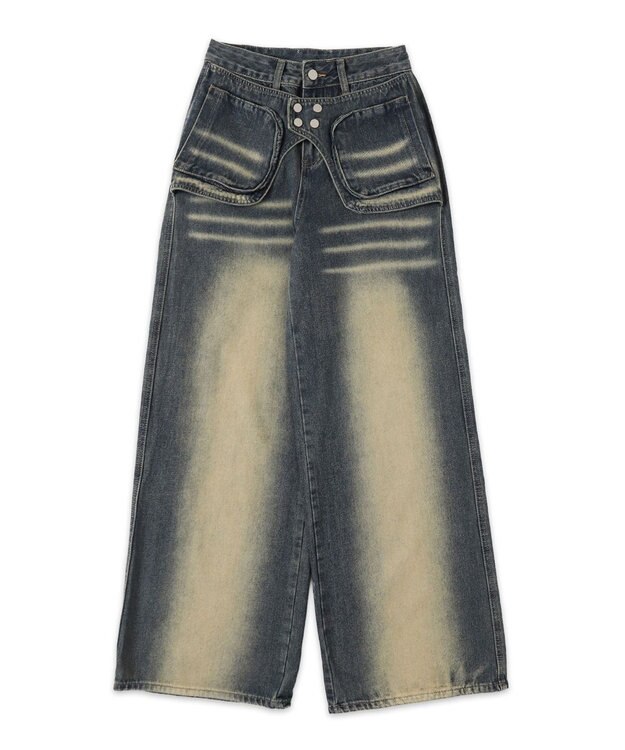 WEGO ラップブラストフレアデニム デニム