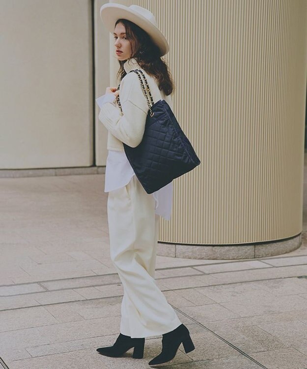 LeSportsac CHAIN N/S TOTE/ディープシーブルーキルト ディープシーブルーキルト