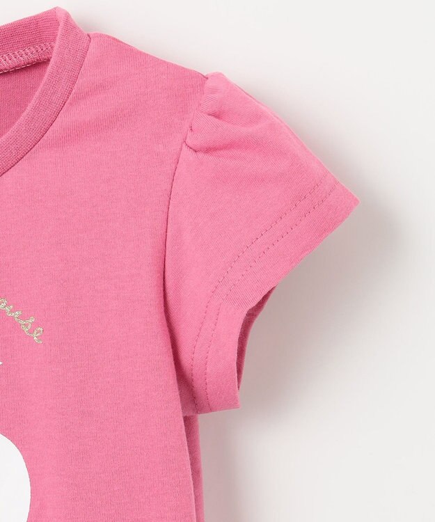 ANY KIDS 【水で色が変わる】接触冷感 しろくま ミラクルプリント Tシャツ ピンク