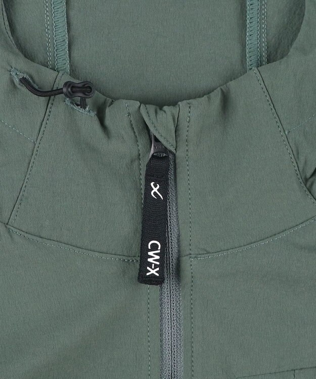 CW-X 【WOMEN】 CW-X トップス ジャケット 長袖 はっ水(本体) UVカット率90%以上(本体) フード付き レディース DWY549 /ワコール オリーブ