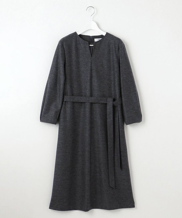 J.PRESS LADIES S 【セットアップ対応】コンパクトジャージー ワンピース グレー系