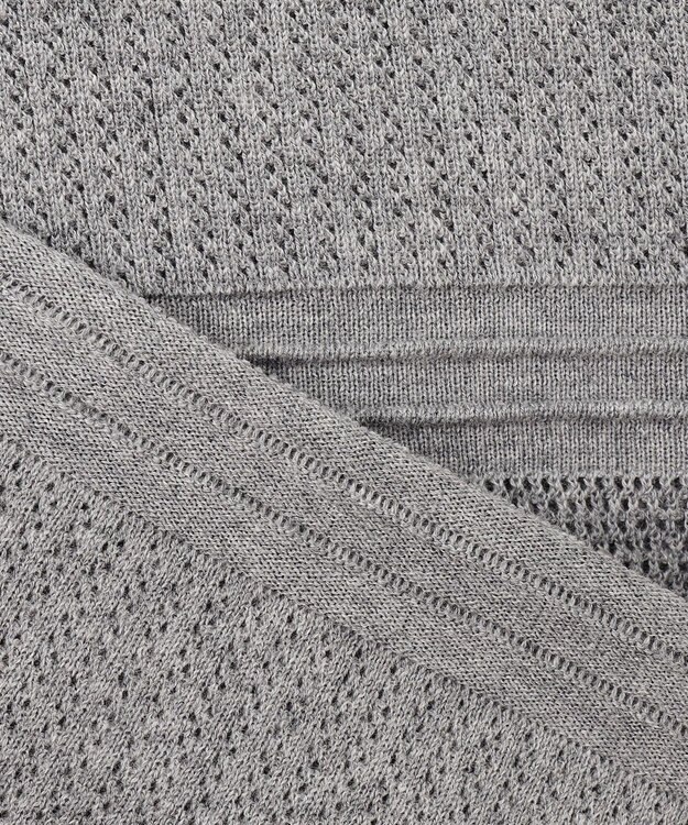 自由区 L ファインコットンウール ニット グレー