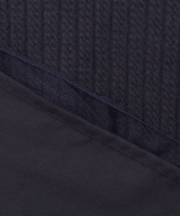 ANY KIDS 表起毛 レースアップ チュニック ネイビー