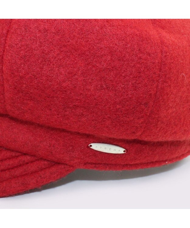 ATRENA 【ふわもこ】ウールフリース キャスケット ワイン