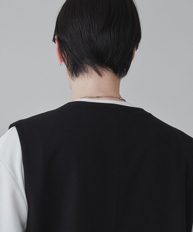 WEGO 【ユニセックス着用ITEM】TRノーカラーベスト ブラック