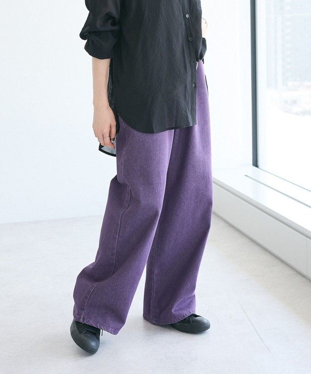 CRAFT STANDARD BOUTIQUE ホックワイドパンツ Purple