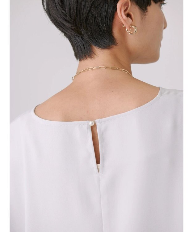 AMERICAN HOLIC イージーケアドルマンとろみブラウス Light Gray