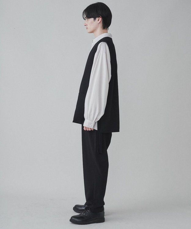 WEGO 【ユニセックス着用ITEM】TRノーカラーベスト ブラック