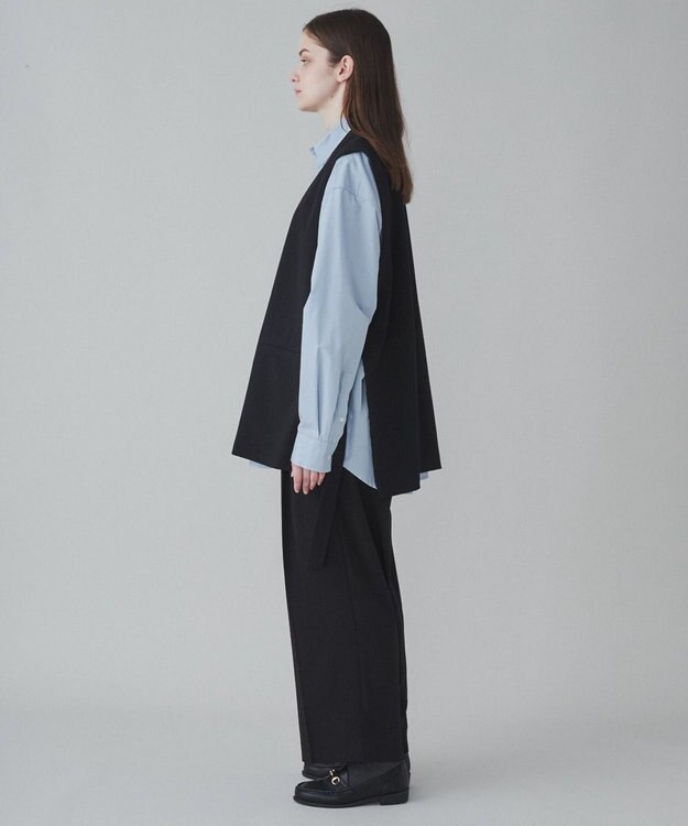 WEGO 【ユニセックス着用ITEM】TRノーカラーベスト ブラック