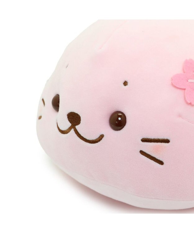 Mother garden しろたん 桜色 ふわもち ぬいぐるみ 38cm マスコット ピンク（淡）