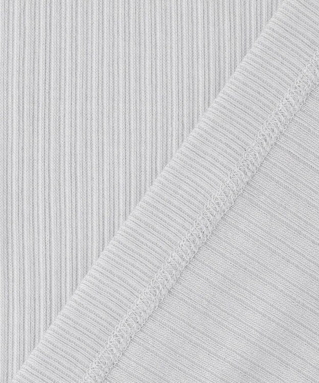 J.PRESS LADIES シルク混ベアテレコ ハイネック シアー カットソー ライトグレー系