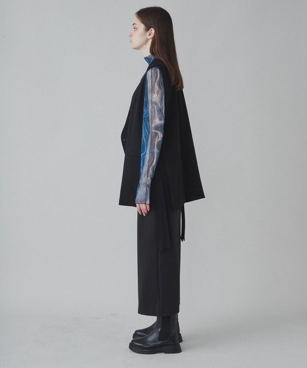 WEGO 【ユニセックス着用ITEM】TRノーカラーベスト ブラック