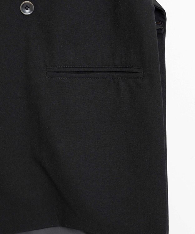 WEGO 【ユニセックス着用ITEM】TRノーカラーベスト ブラック