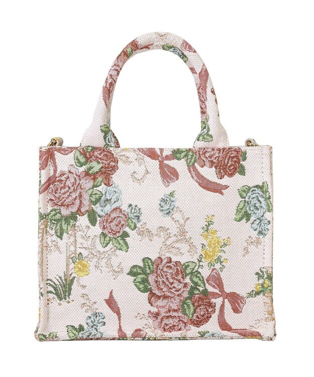 Maison de FLEUR フラワーガーデン柄ゴブラン2Wayスクエアトート Multi