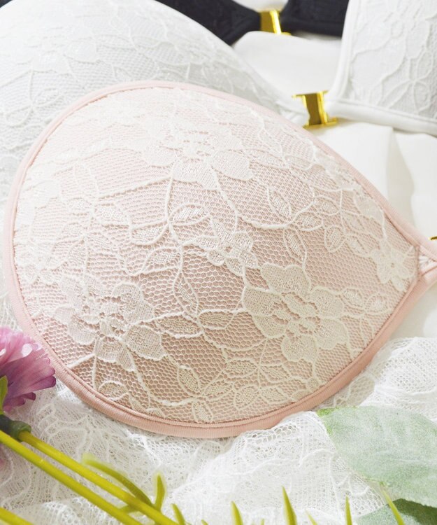 BRADELIS New York 【NuBra / ボリュームアップ】パテッドヌーブラ ベル オーラ  蒸れにくい バックレス コレクション デザインヌーブラ 正規品 ピンク