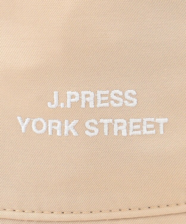 J.PRESS YORK STREET 　【UNISEX】ロゴ刺繍バケットハット ベージュ系