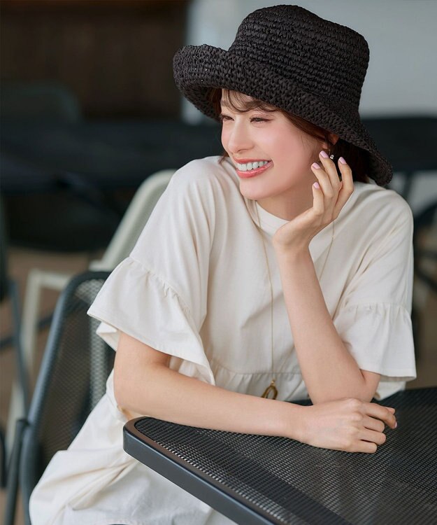 Tiaclasse ペーパーバケットハット ブラック