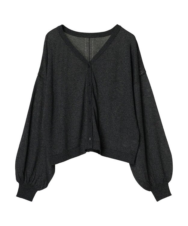 earth music&ecology シアーカーディガン Black