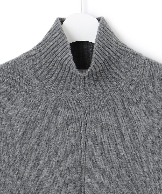 ICB L 【新色追加】ソフトカシミヤミックス ハイネックニット ミディアムグレー