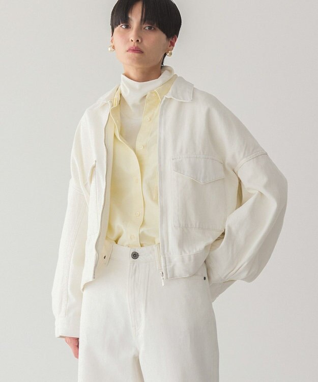 AMERICAN HOLIC デニムショートブルゾン White