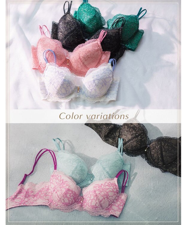 Wing Wing Lesiage 【1000シリーズ】 3/4カップブラ PB1000 ウイング／ワコール ブラック