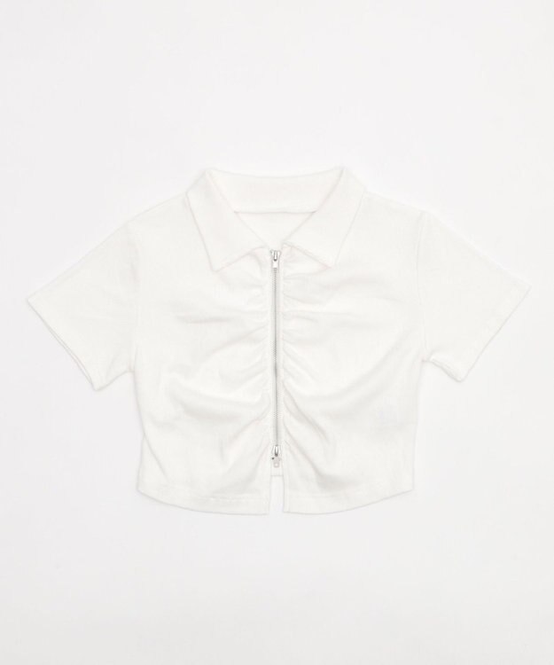 WEGO WZIPギャザートップス オフホワイト