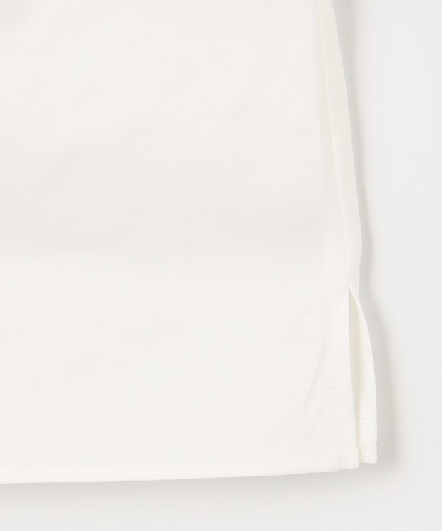 自由区 【洗える・ジャージー素材】フロントレースジャージー プルオーバー ホワイト系