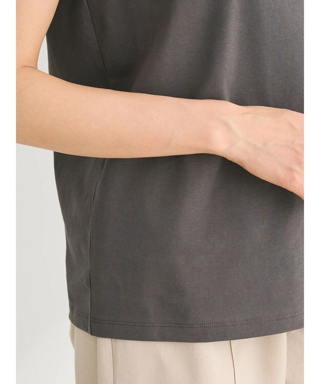 Green Parks オフショル風カットプルオーバー Gray