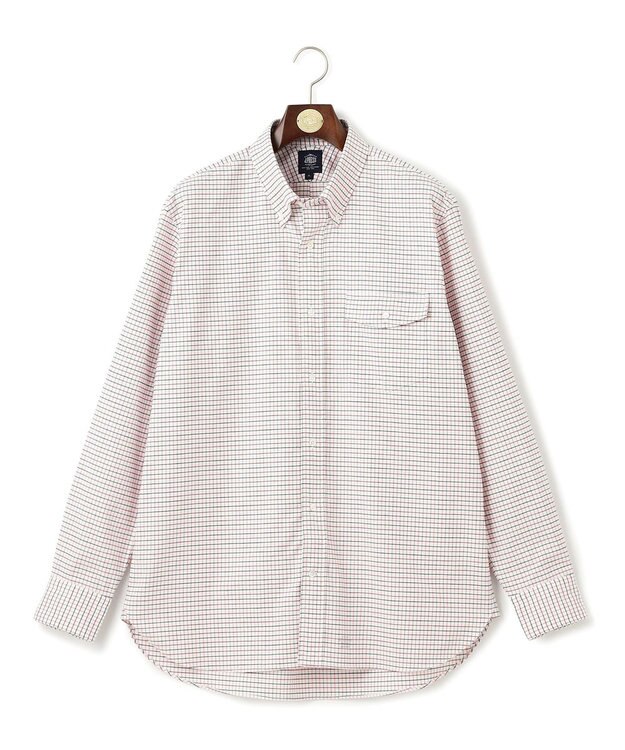 J.PRESS MEN 【KING SIZE】【定番 / 不変の品格】タッターソール シャツ / ボタンダウン レッド系3