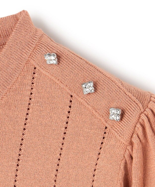 TOCCA IN ROMANCE ペプラム ニットプルオーバー ピンク系