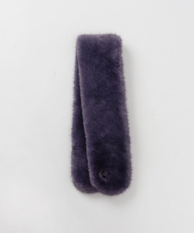 AURORA 【 ANNA SUI（アナ スイ）】エコファー差込みマフラ－ パープル