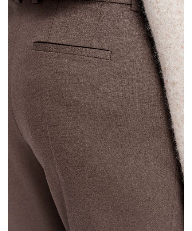 JOSEPH ライトフランネル　スリムストレートトラウザーズ Carob