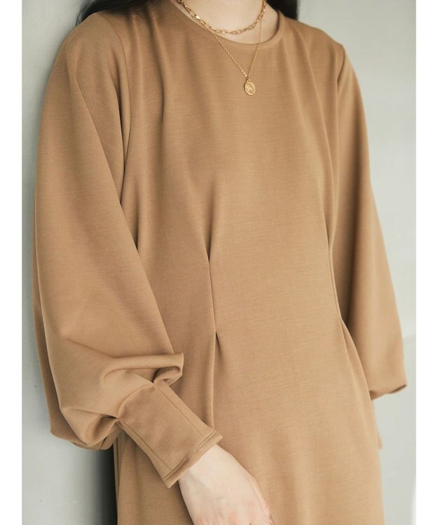 Green Parks armonia．ウエストタックポンチワンピース Beige