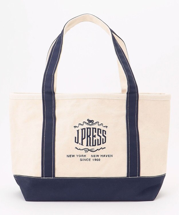 J.PRESS MEN オーバル トートバッグ ネイビー系