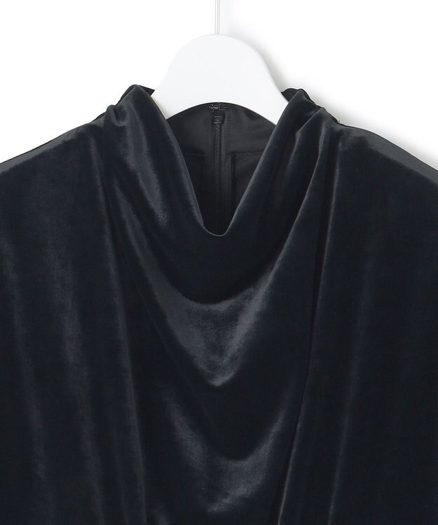 23区 【APPLAUDIR】ベルベットコンビ ドレス ブラック系