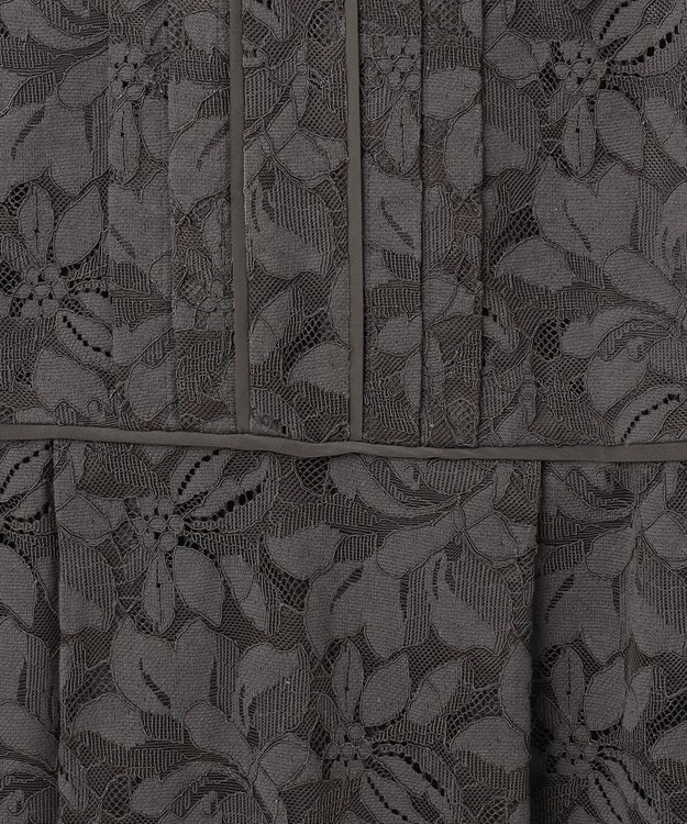 自由区 【洗える】フルールコードレース ワンピース スレート