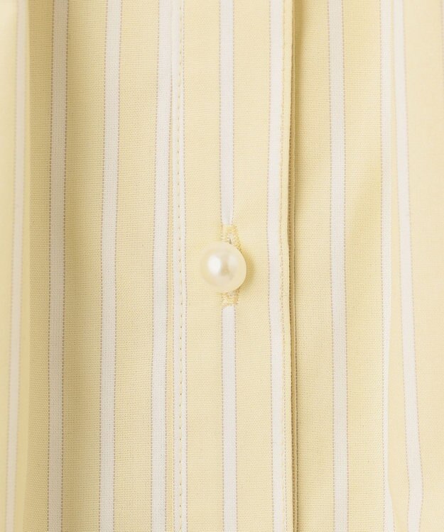 ANY SIS S 【洗える】ラッフルレイヤード ブラウス イエローストライプ