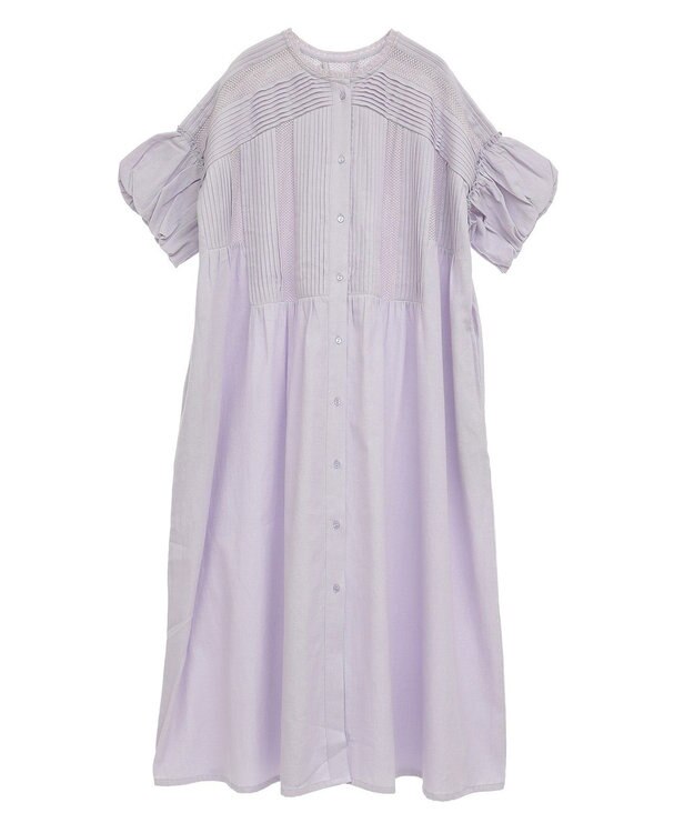 CRAFT STANDARD BOUTIQUE クロッシェレースピンタックワンピース Purple