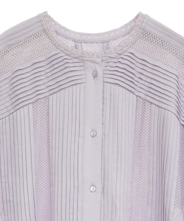 CRAFT STANDARD BOUTIQUE クロッシェレースピンタックワンピース Purple