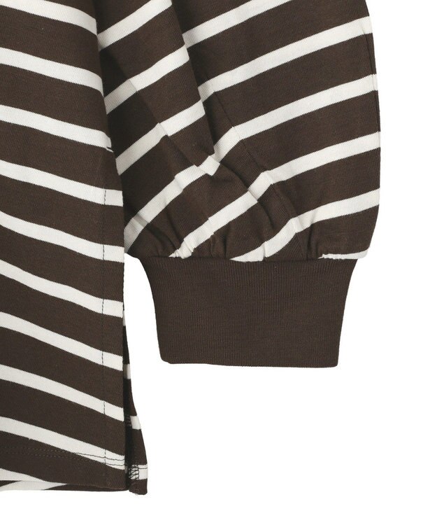 AMERICAN HOLIC フレアラグランボーダーロンＴ Brown