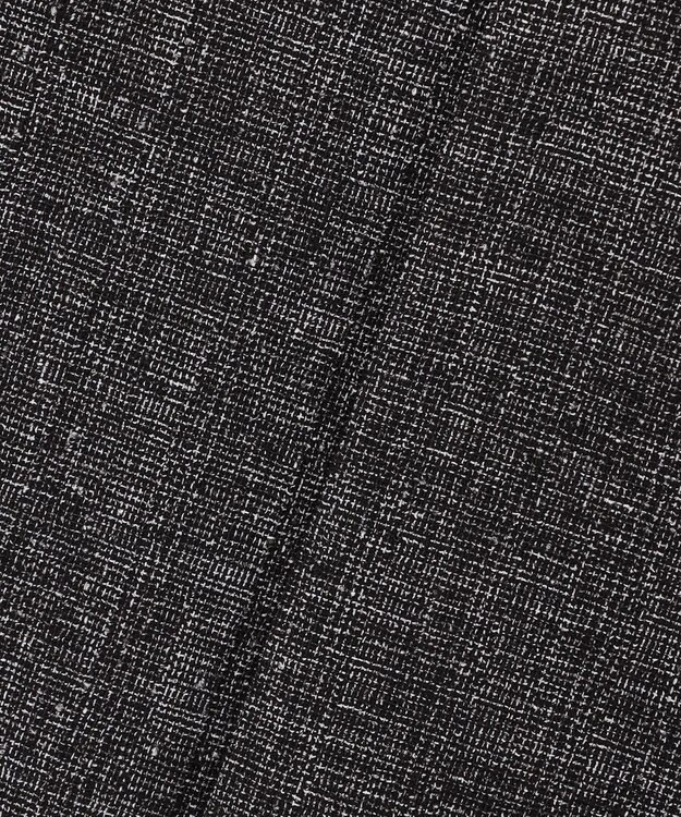 ICB L ミックスブッチャー バックスリットジレ ブラック×オフホワイト