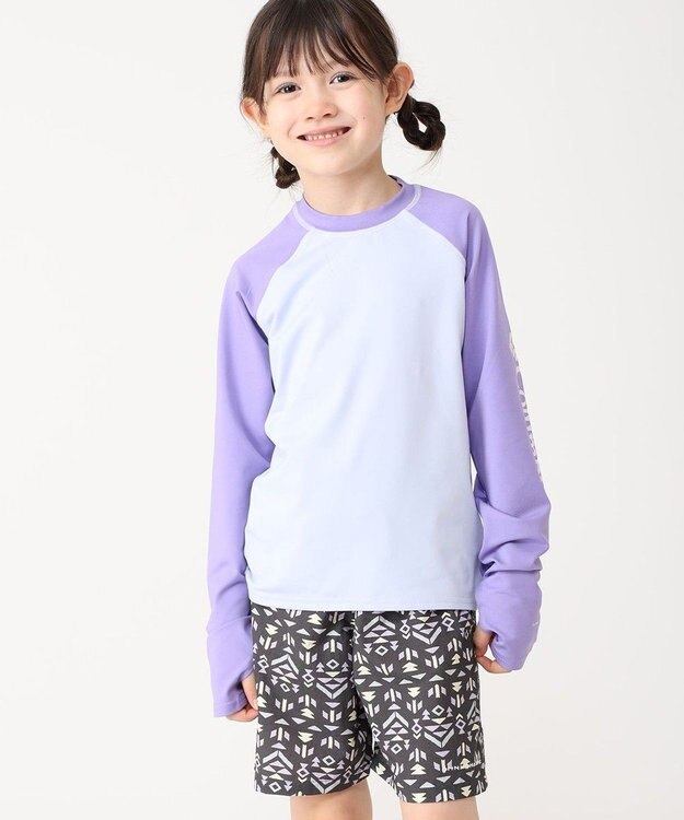 Columbia Columbia/ 【KIDS】サンディショアーズロングスリーブサンガード /コロンビア Snowdrift、 Paisley Purple