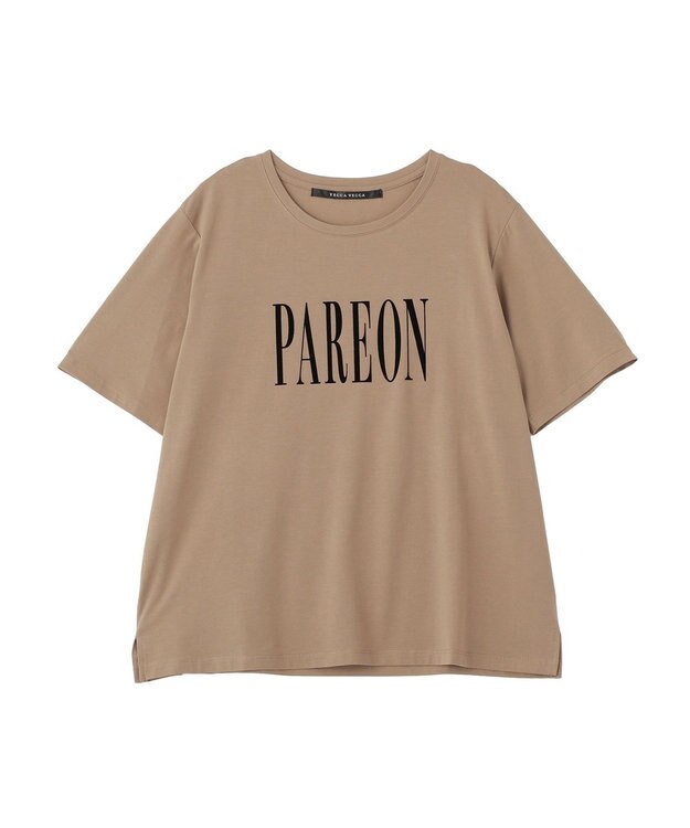 YECCA VECCA フロッキーロゴTee Dark Beige