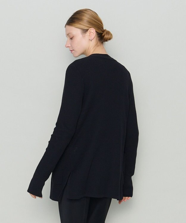 JOSEPH 【洗える】シルクコットン　カーディガン Black