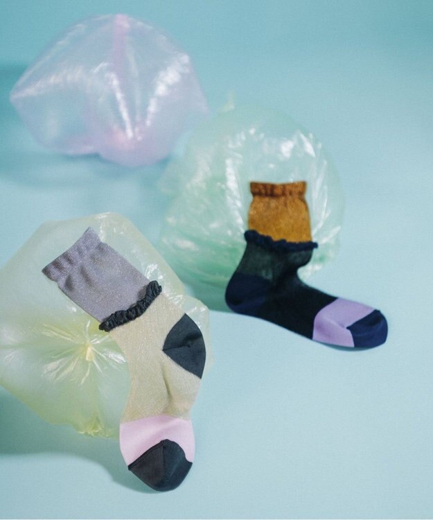 TRICOTE LAYER SHEER SOCKS / レイヤーシアーソックス 82BEIGE