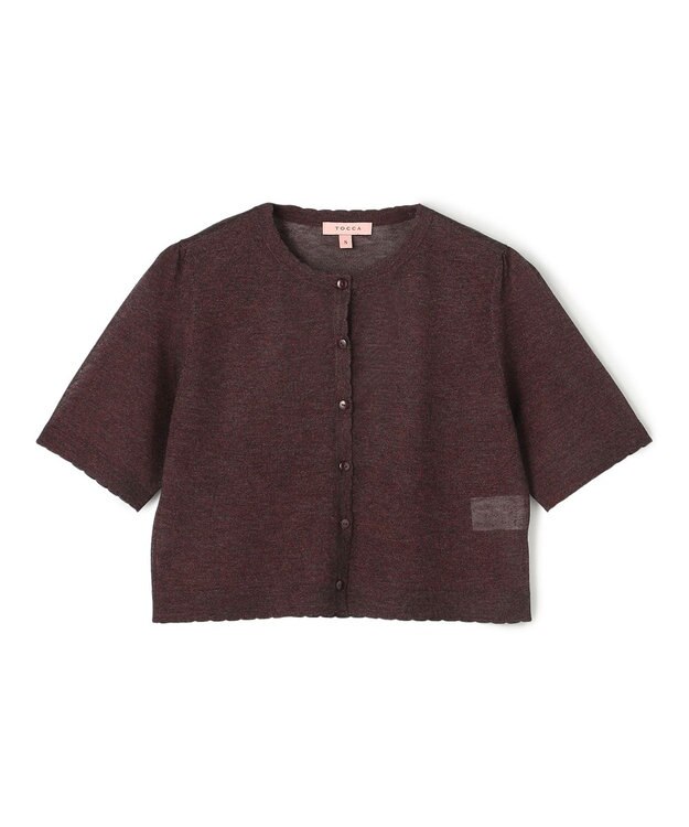 TOCCA 【星風まどかさん着用】SHEER JEWEL KNIT シアーニットカーディガン ブラウン系