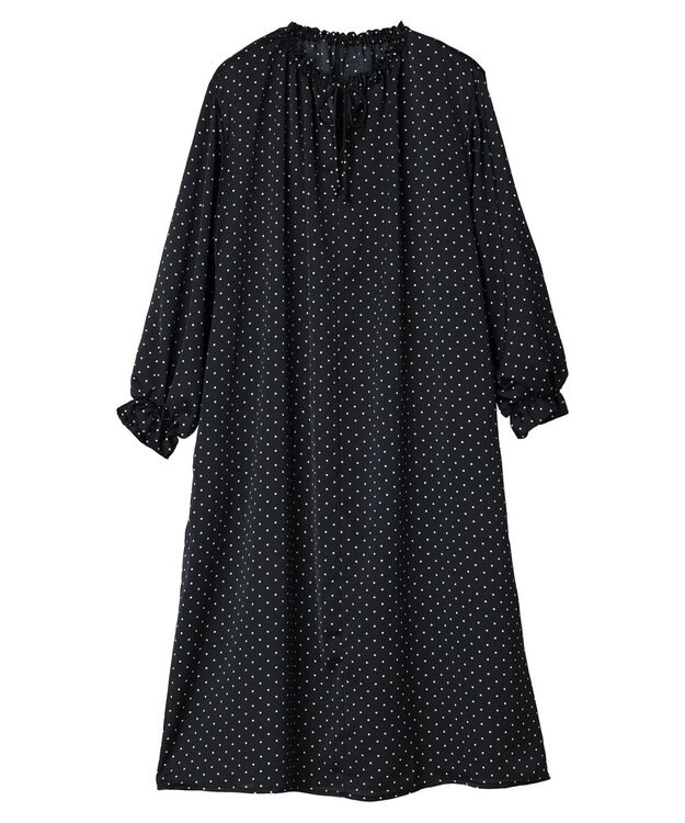 CRAFT STANDARD BOUTIQUE 柄ギャザーマキシワンピース Dot