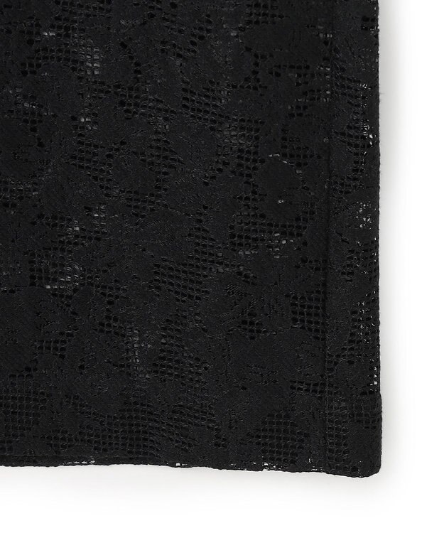 BEIGE， FLUORITE / 異素材コンビ レーススカート Black